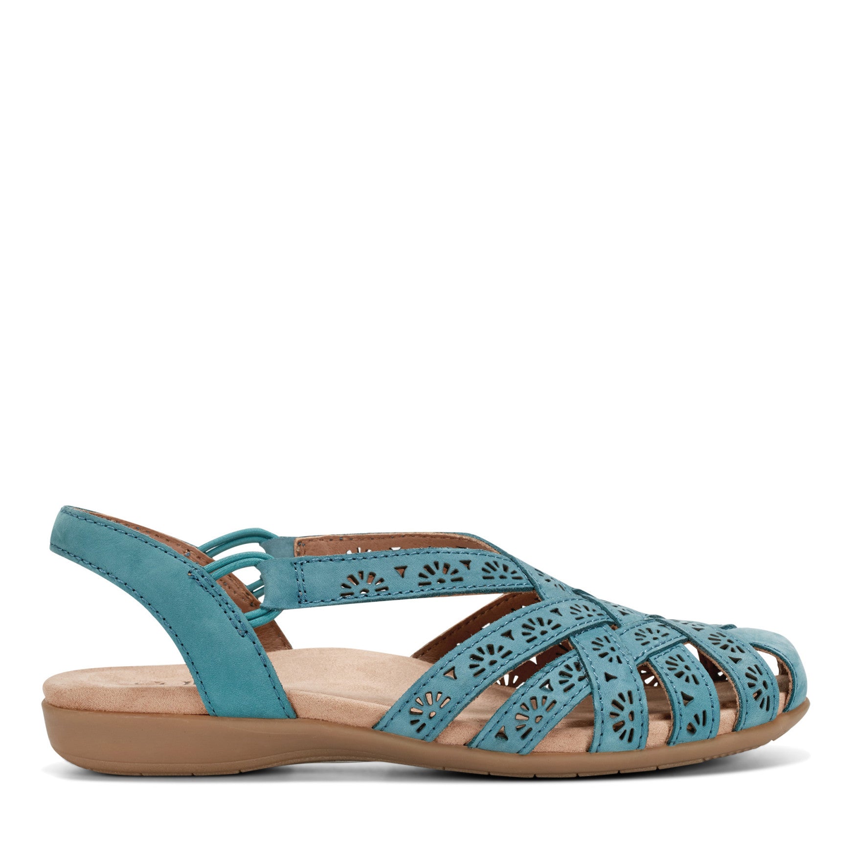 Briel Round Toe Casual Slingback Flat Sandals