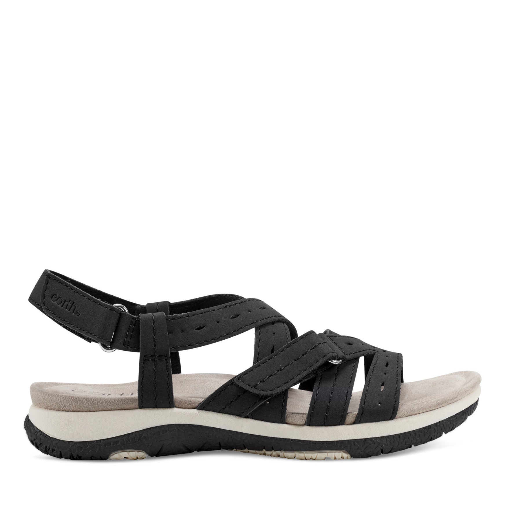 Samsin Round Toe Strappy Casual Flat Sandals