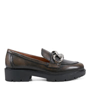 Zalor Round Toe Lug Sole Casual Slip-on Loafers