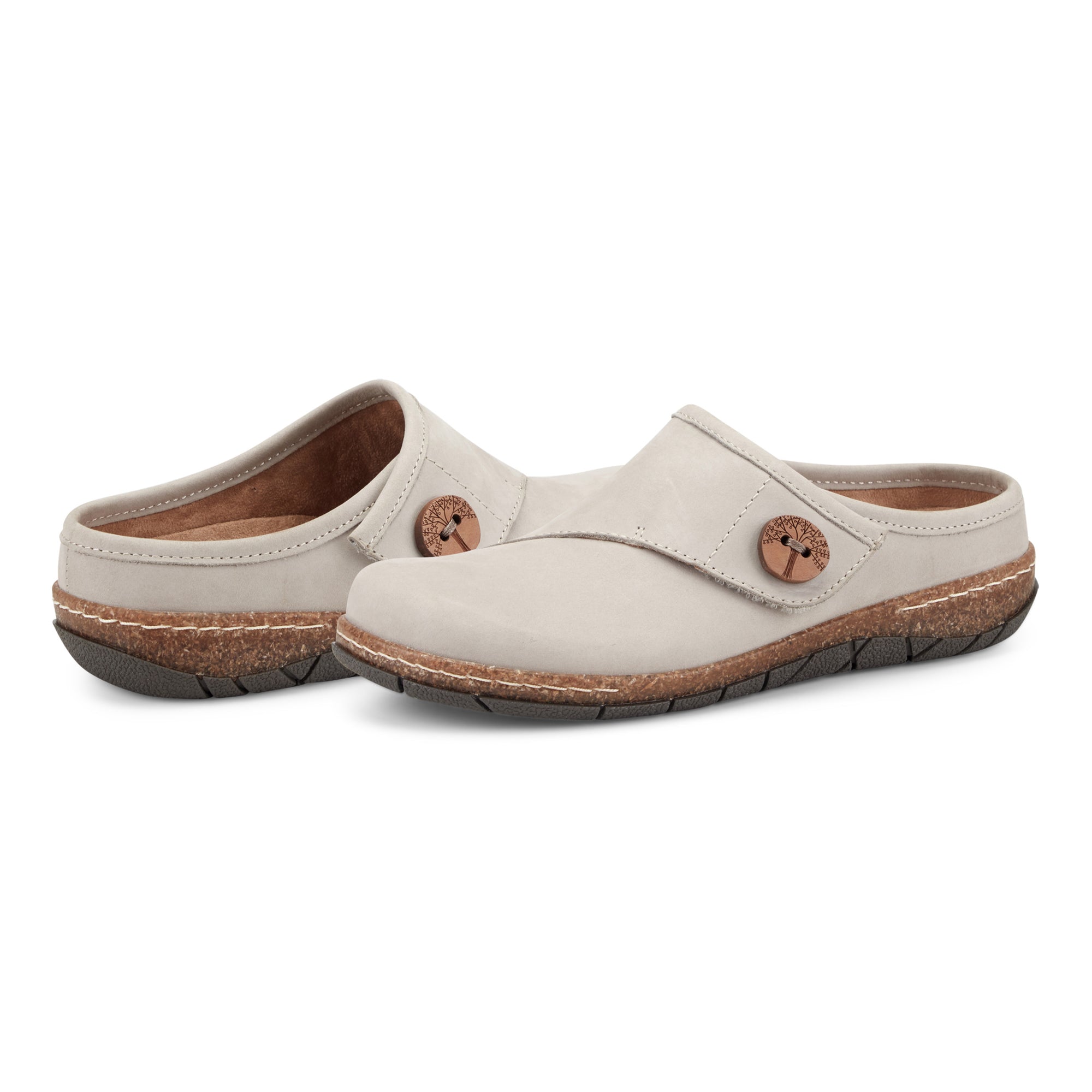 Ezra Round Toe Casual Slip-on Flat Clogs