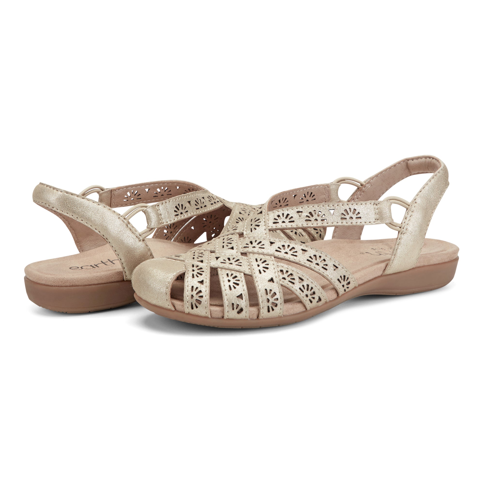Briel Round Toe Casual Slingback Flat Sandals