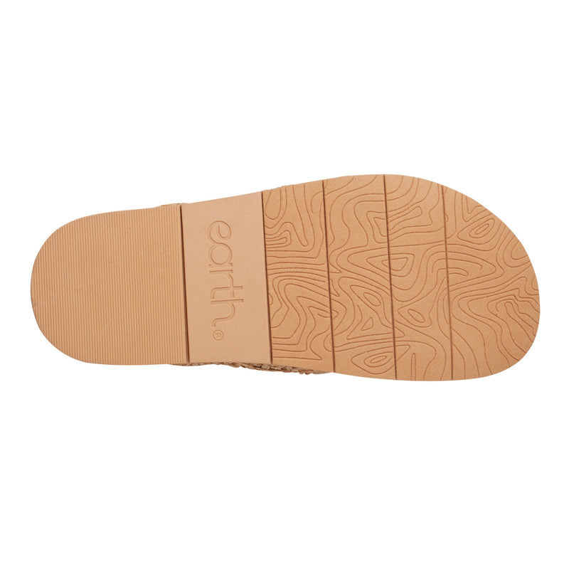 Flurry Round Toe Slip-on Flat Casual Sandals