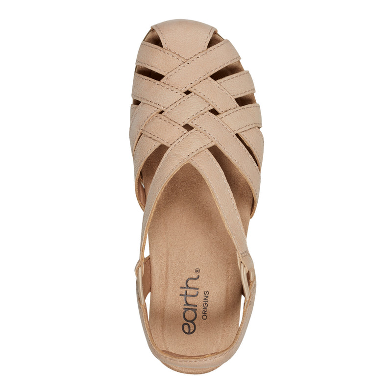 Berri Woven Casual Round Toe Slip-on Sandals