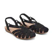 Briel Round Toe Casual Slingback Flat Sandals