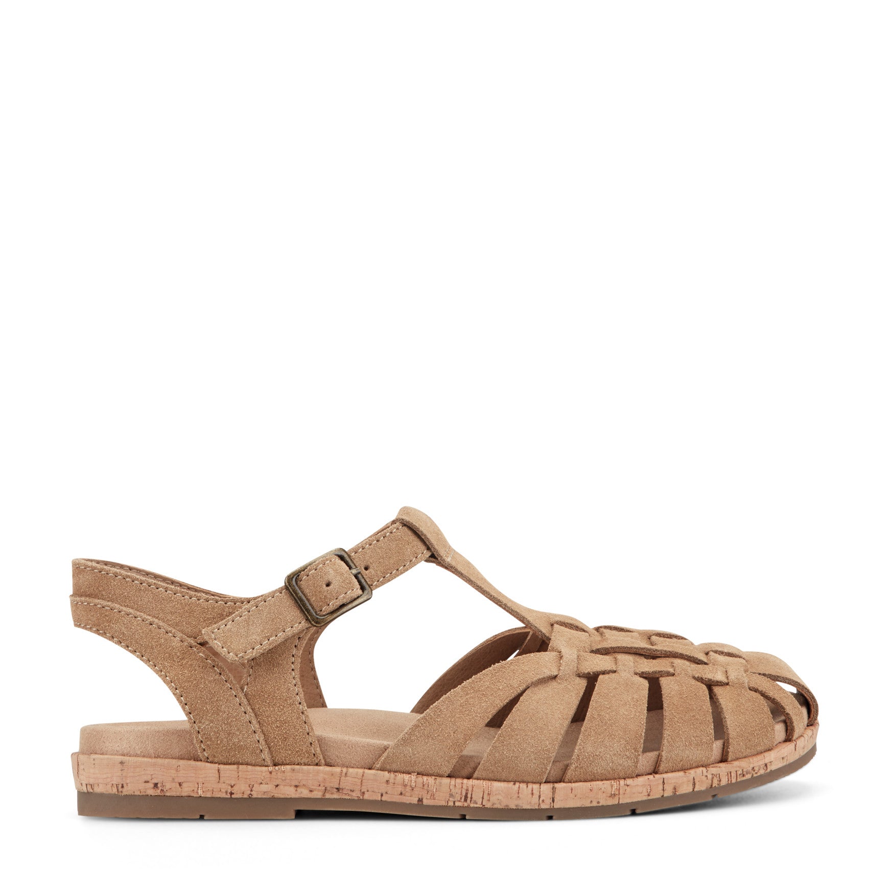 Women's Alazia Fisherman Sandals - Light Brown Suede | earth® shoes
