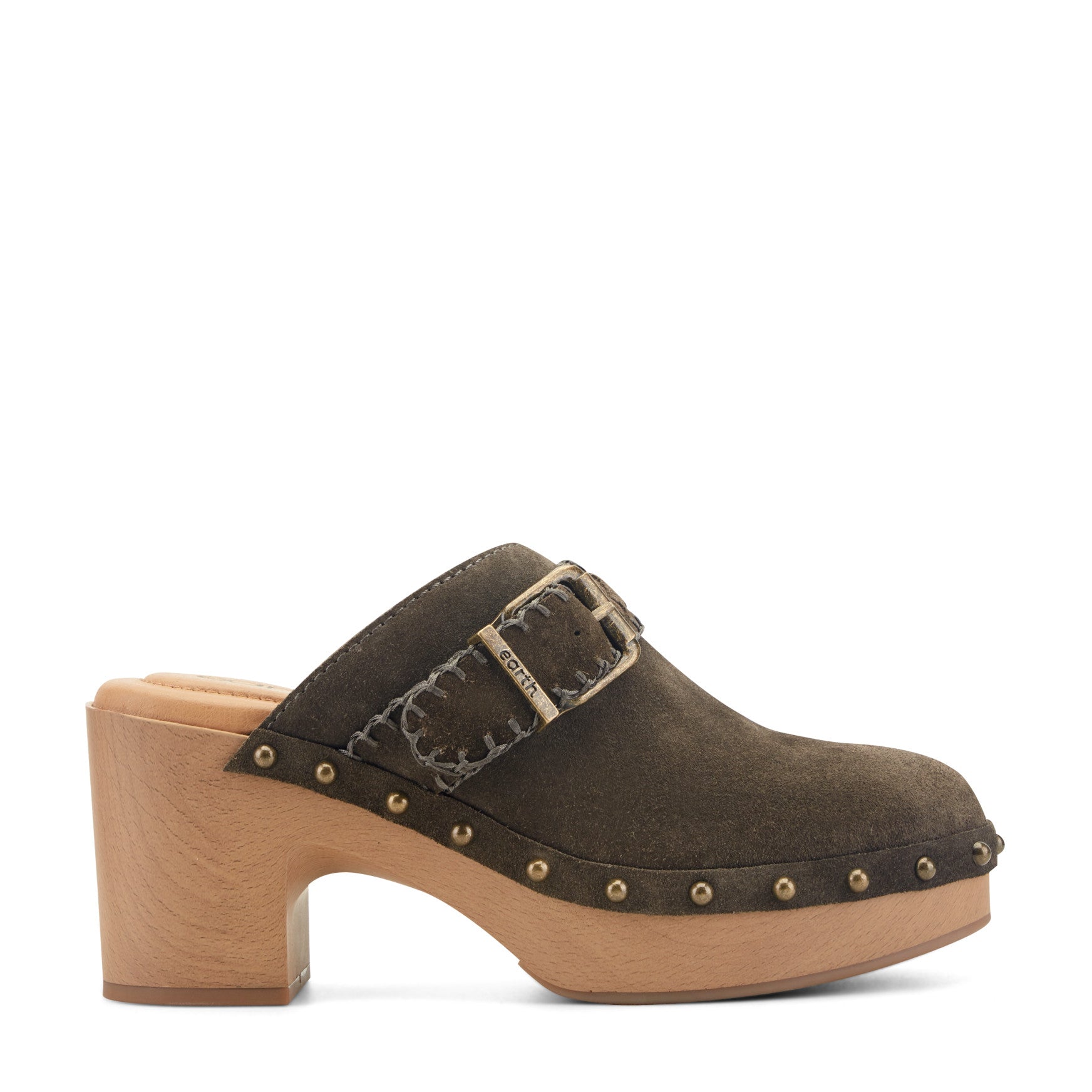 Gilly Heeled Suede Clogs
