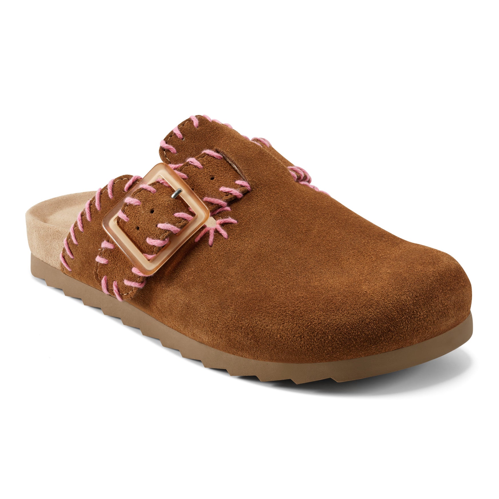 Gena Round Toe Slip-on Flat Casual Clogs