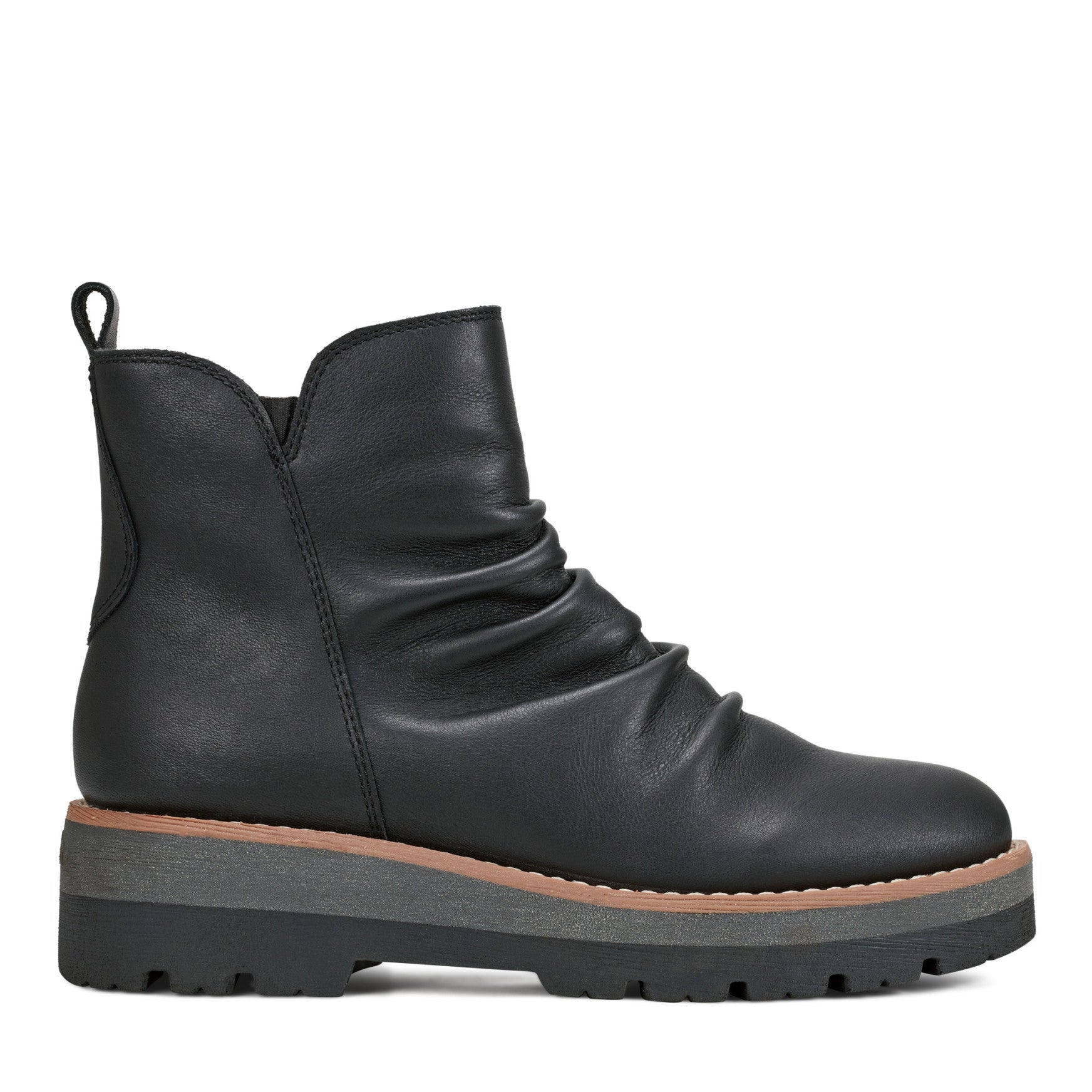Yonder Waterproof Ruched Lug Sole Casual Booties