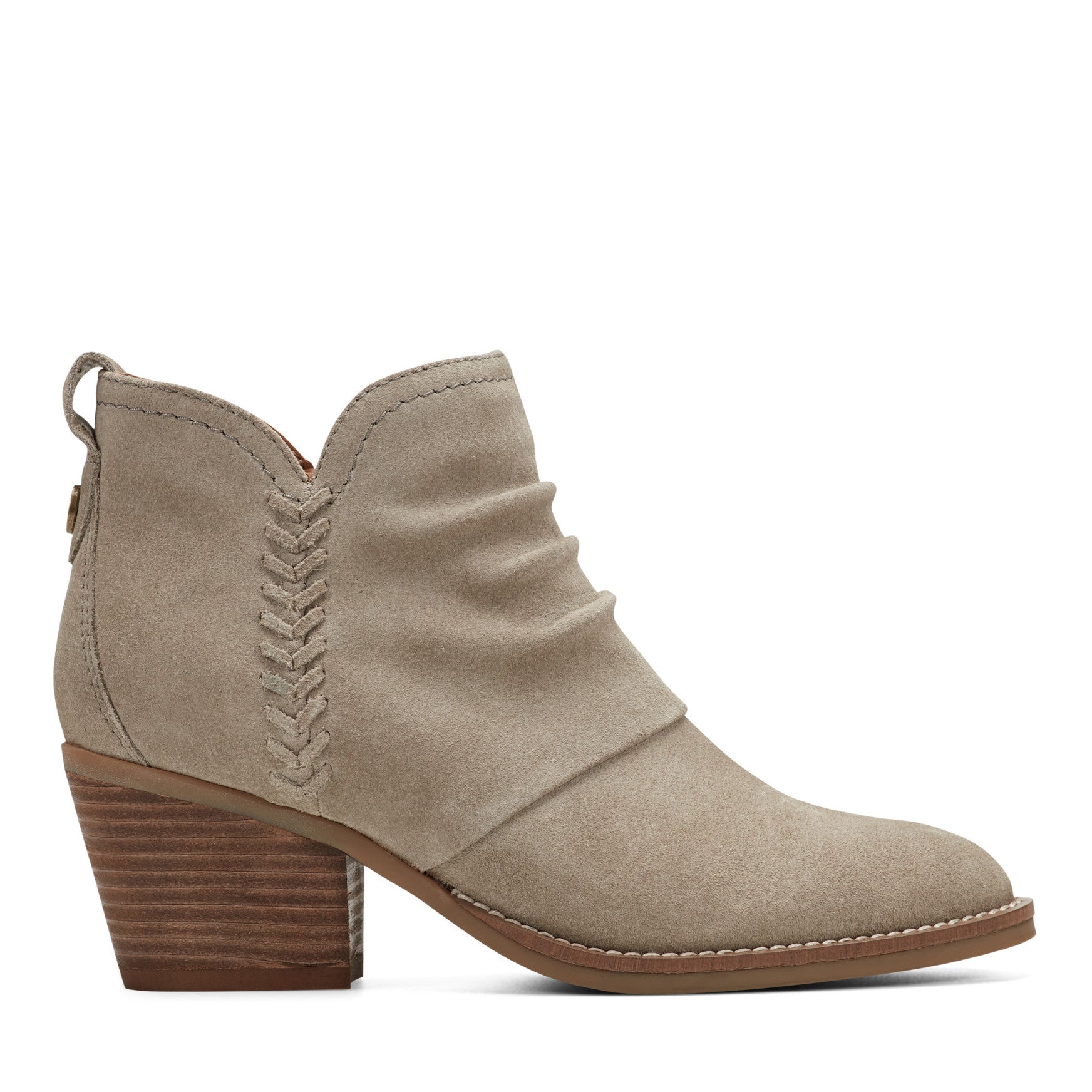 Chandy Suede Ruched Booties