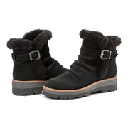 Yara Waterproof Suede Lug Sole Ankle Booties