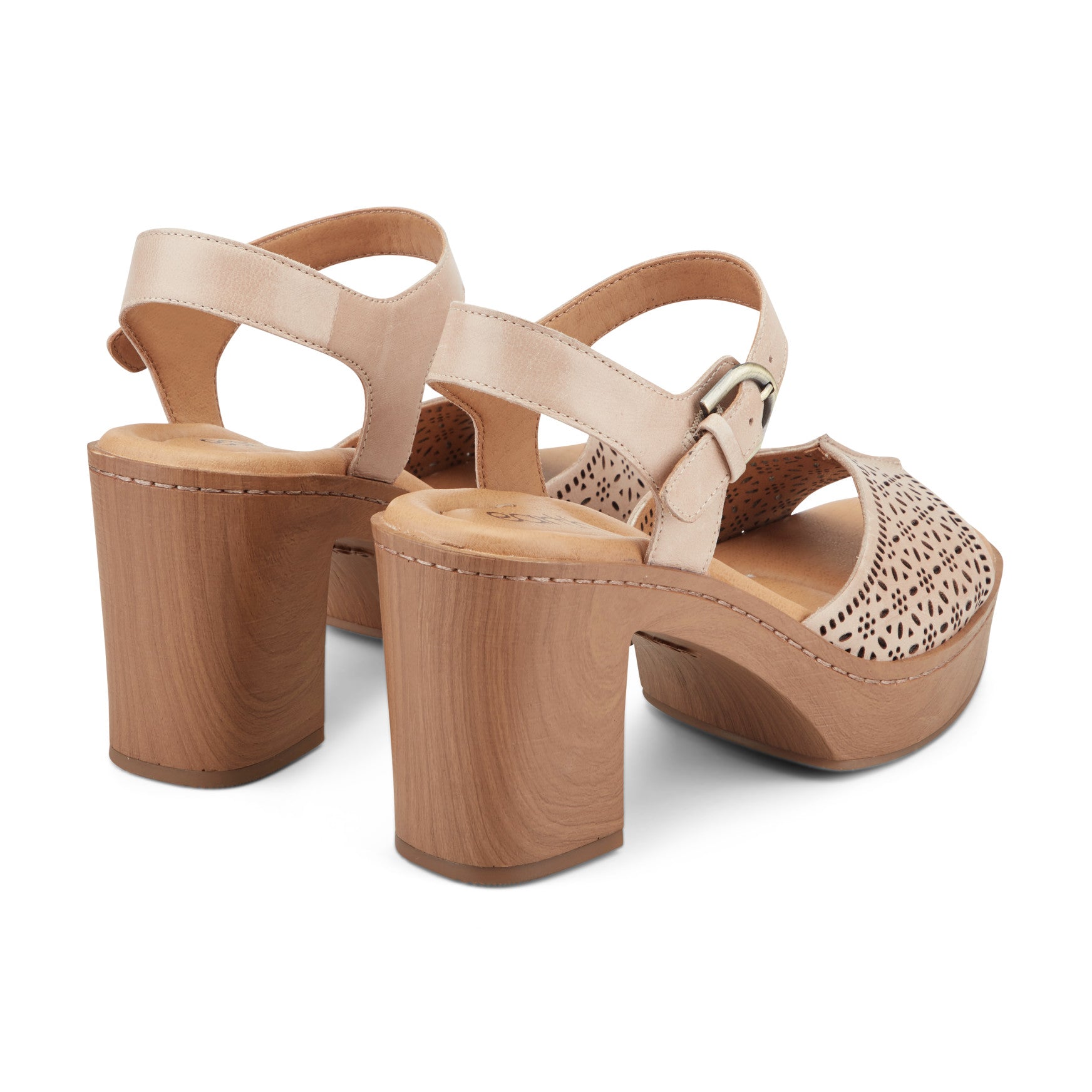 brown dress sandals Women's Quinty Heeled Dress Sandals - Light Natural Leather