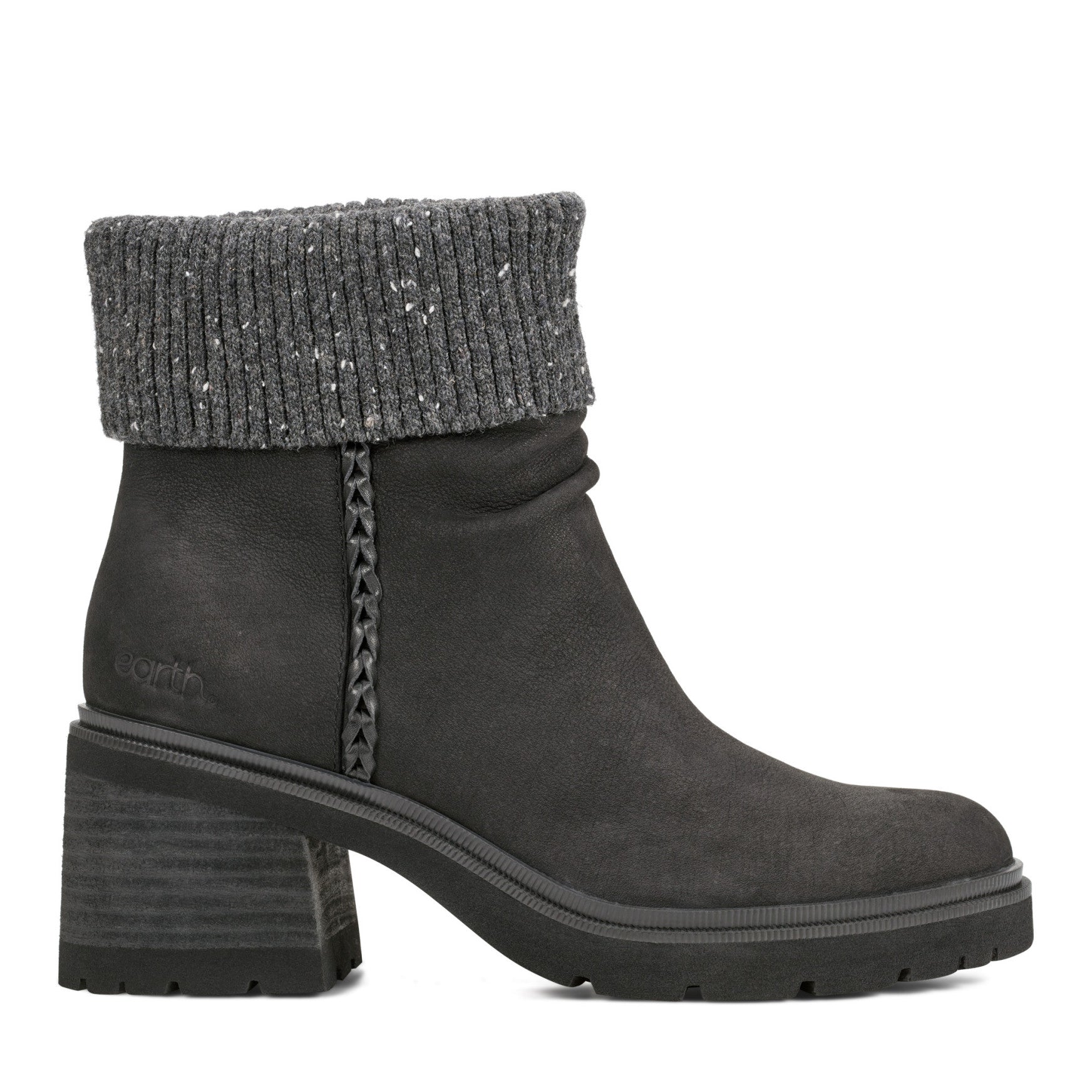 Gresa Waterproof Block Heel Round Toe Casual Booties