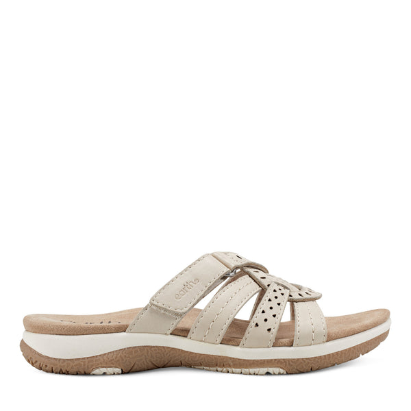 Women's Sassoni Strappy Casual Slip-On Flat Sandals - Ivory