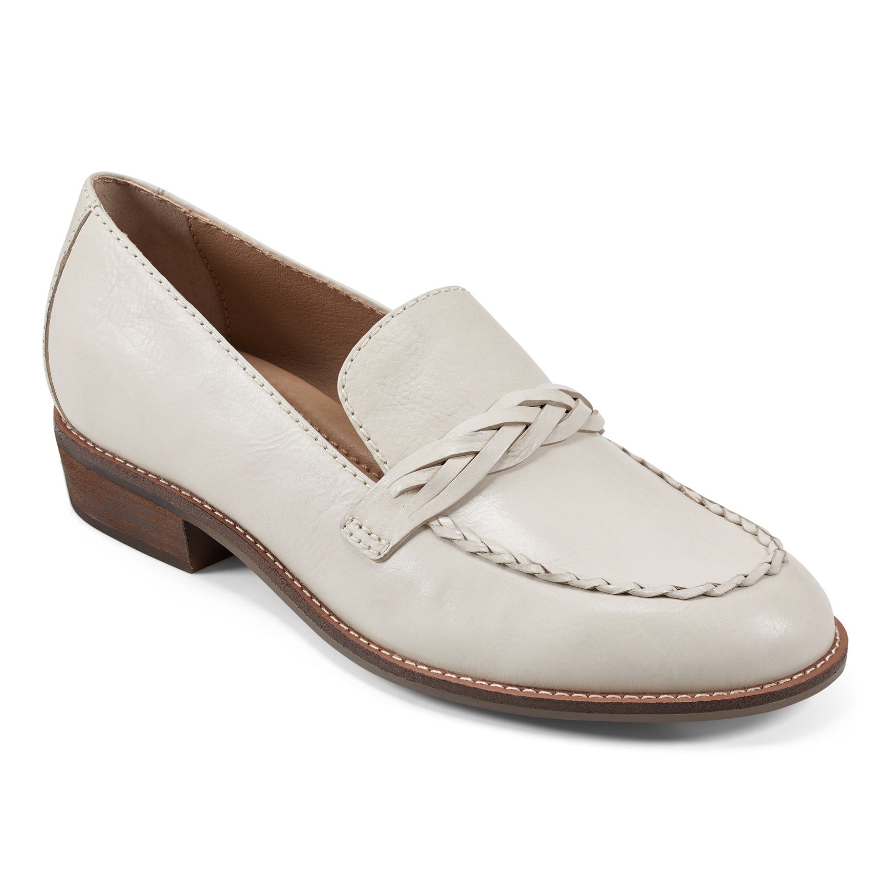 Edie Stacked Heel Casual Slip-on Loafers