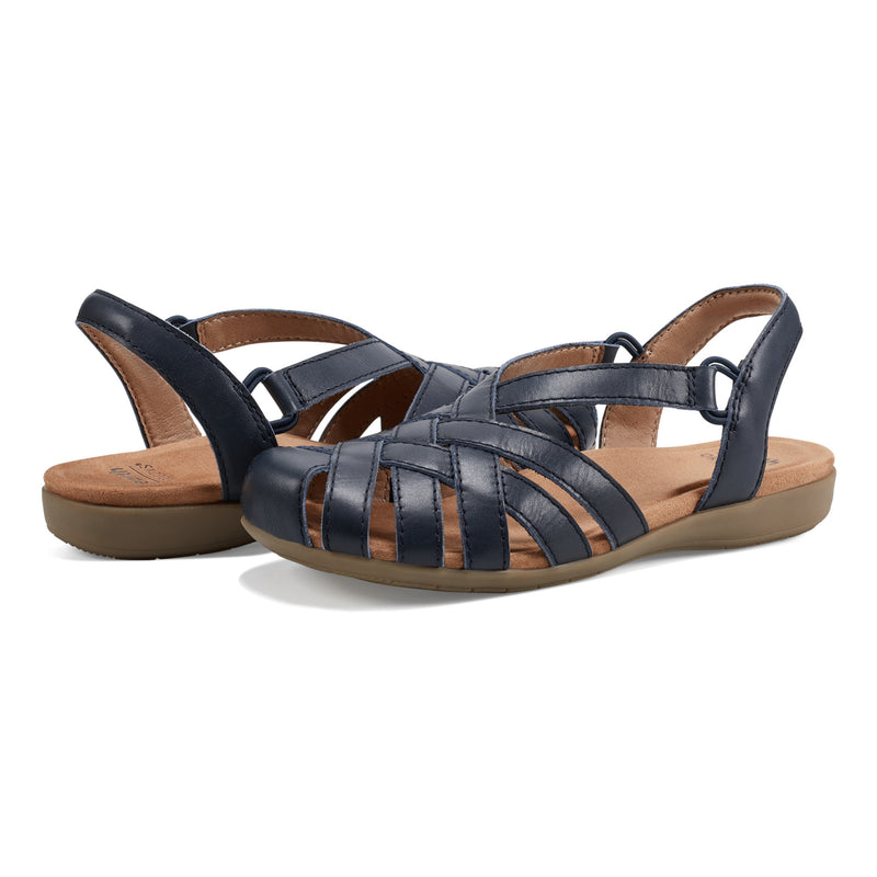 Berri Woven Casual Round Toe Slip-on Sandals
