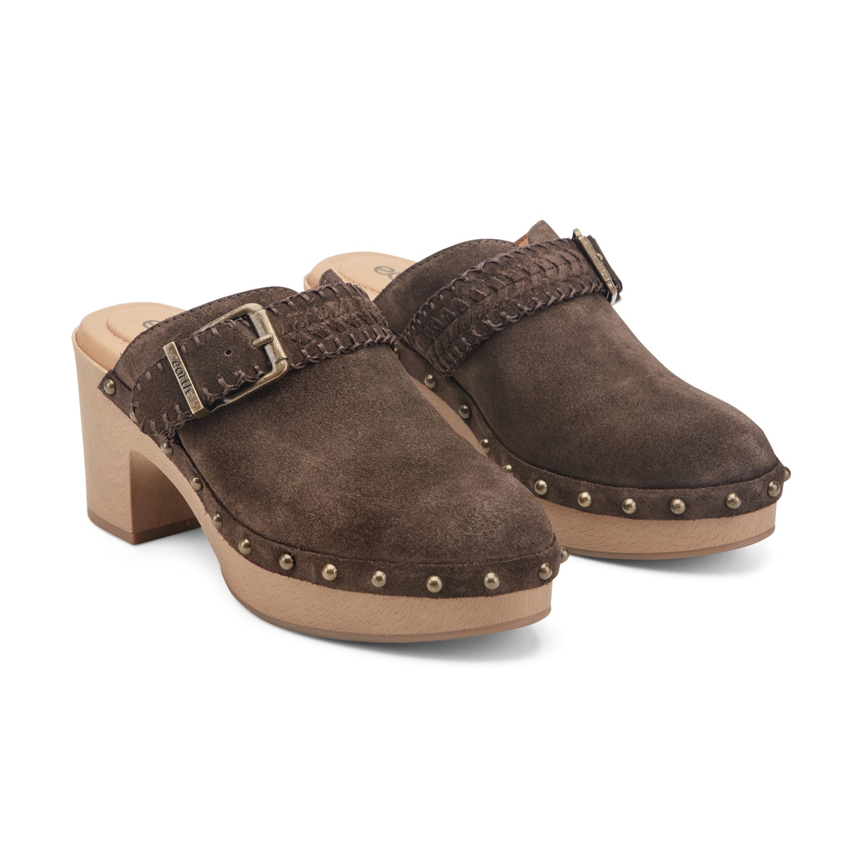 Gilly Heeled Suede Clogs