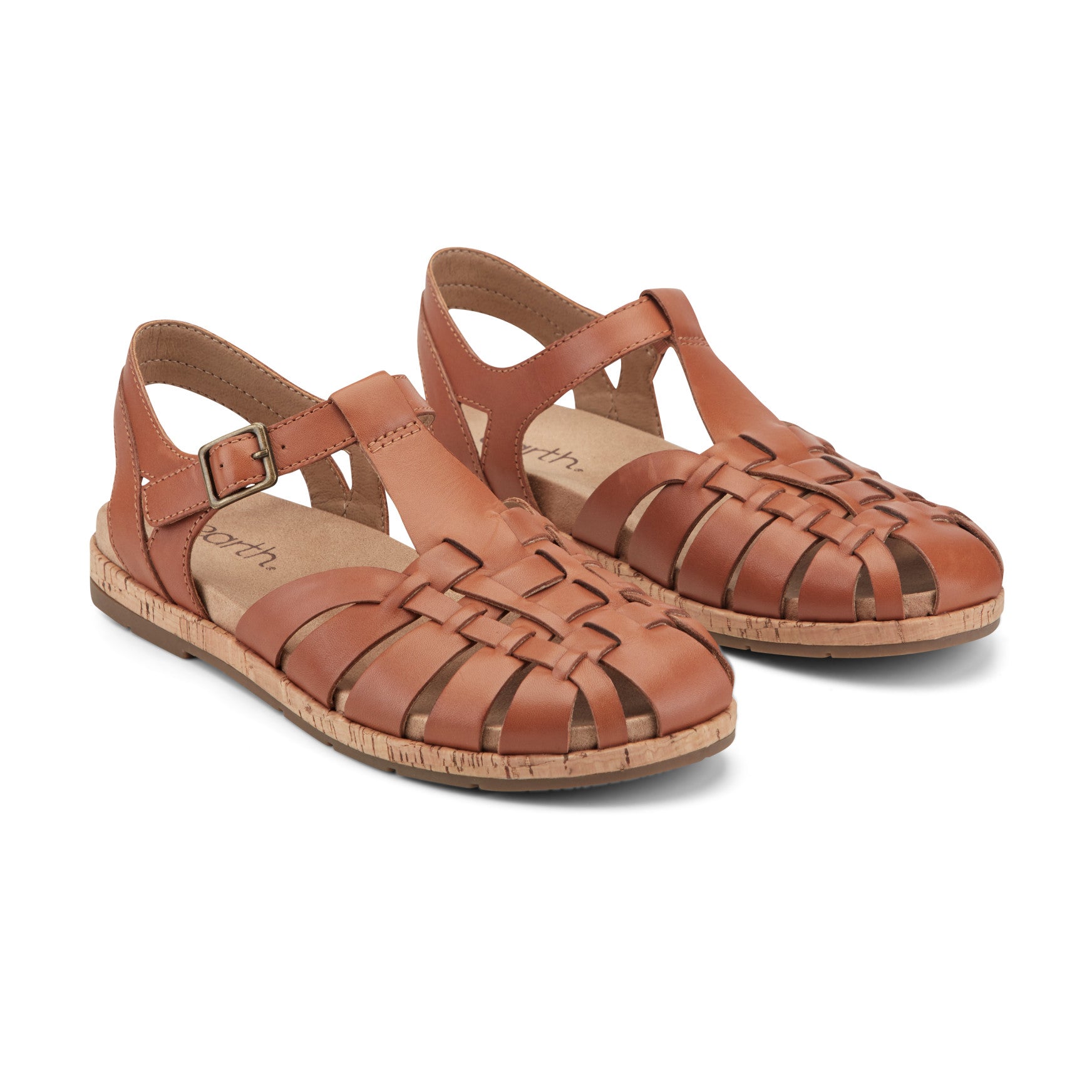 Women's Alazia Fisherman Sandals - Dark Natural Leather | earth® shoes