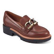 Zalor Round Toe Lug Sole Casual Slip-on Loafers
