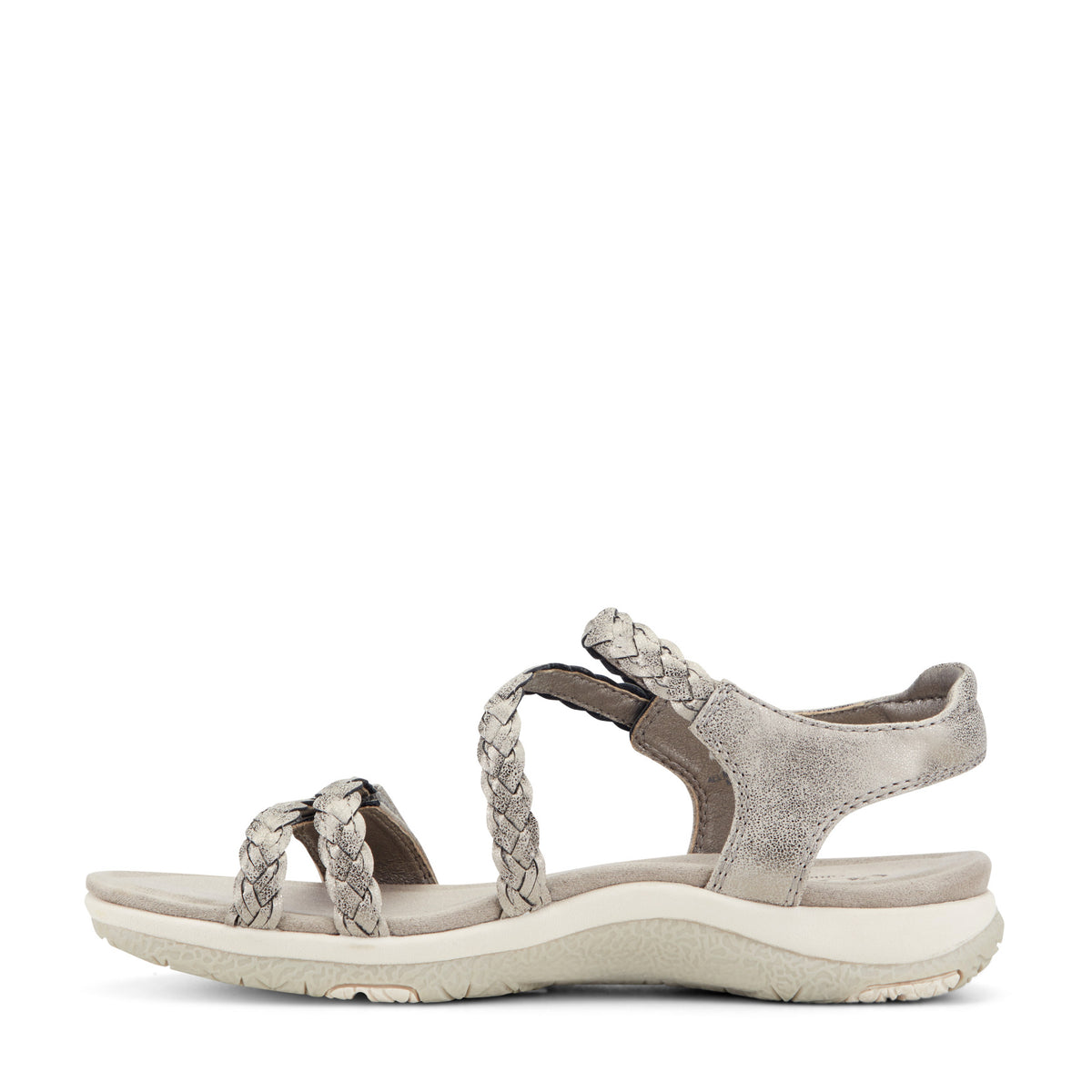 Women's Stellon Braided Strappy Sandals - Silver | earth® shoes