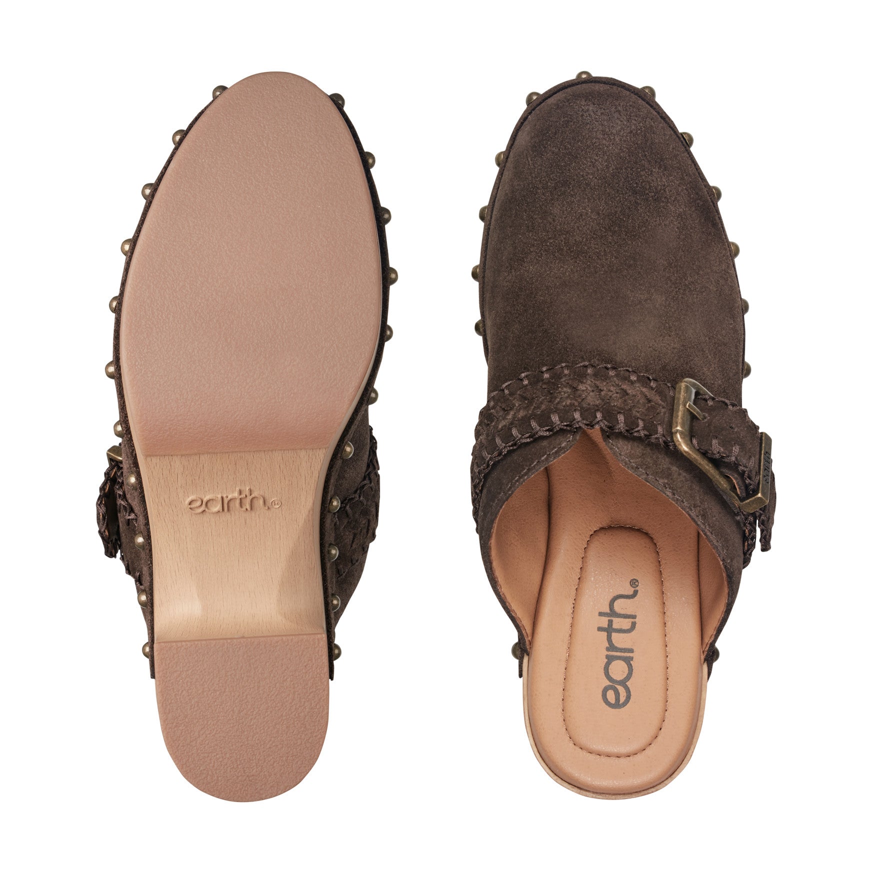 Gilly Heeled Suede Clogs