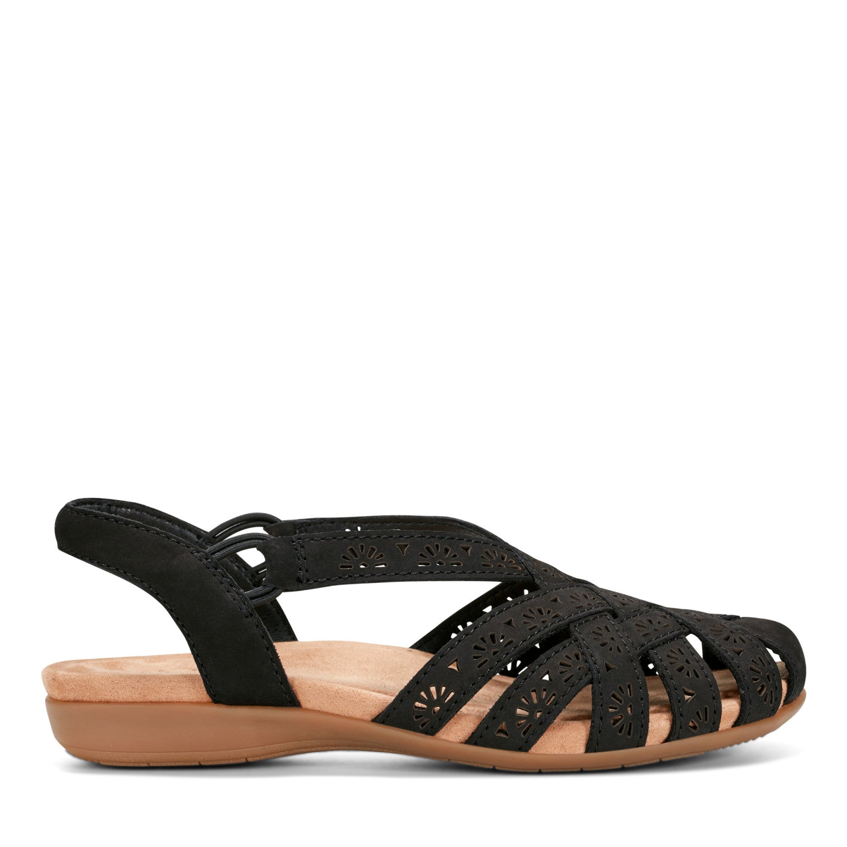 Briel Round Toe Casual Slingback Flat Sandals