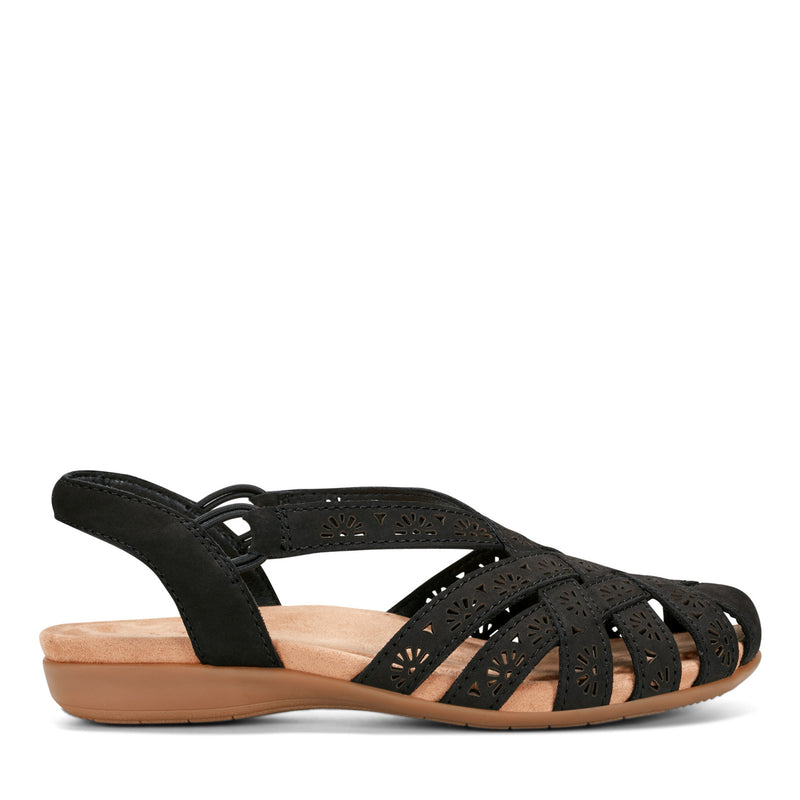 Briel Round Toe Casual Slingback Flat Sandals