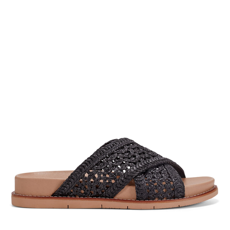 Flurry Round Toe Slip-on Flat Casual Sandals