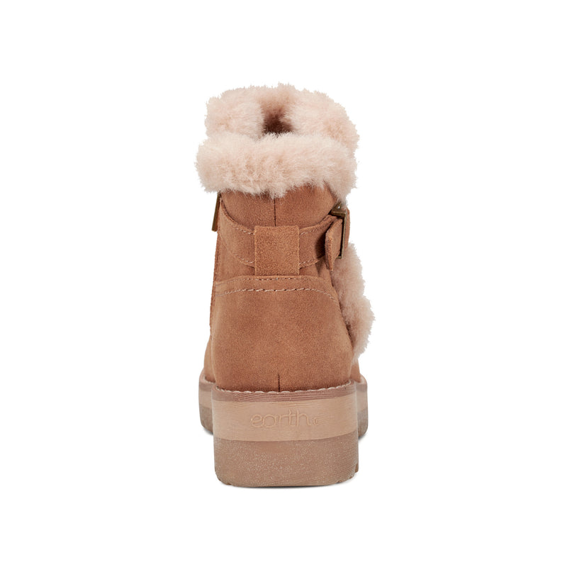 Yara Waterproof Suede Lug Sole Ankle Booties