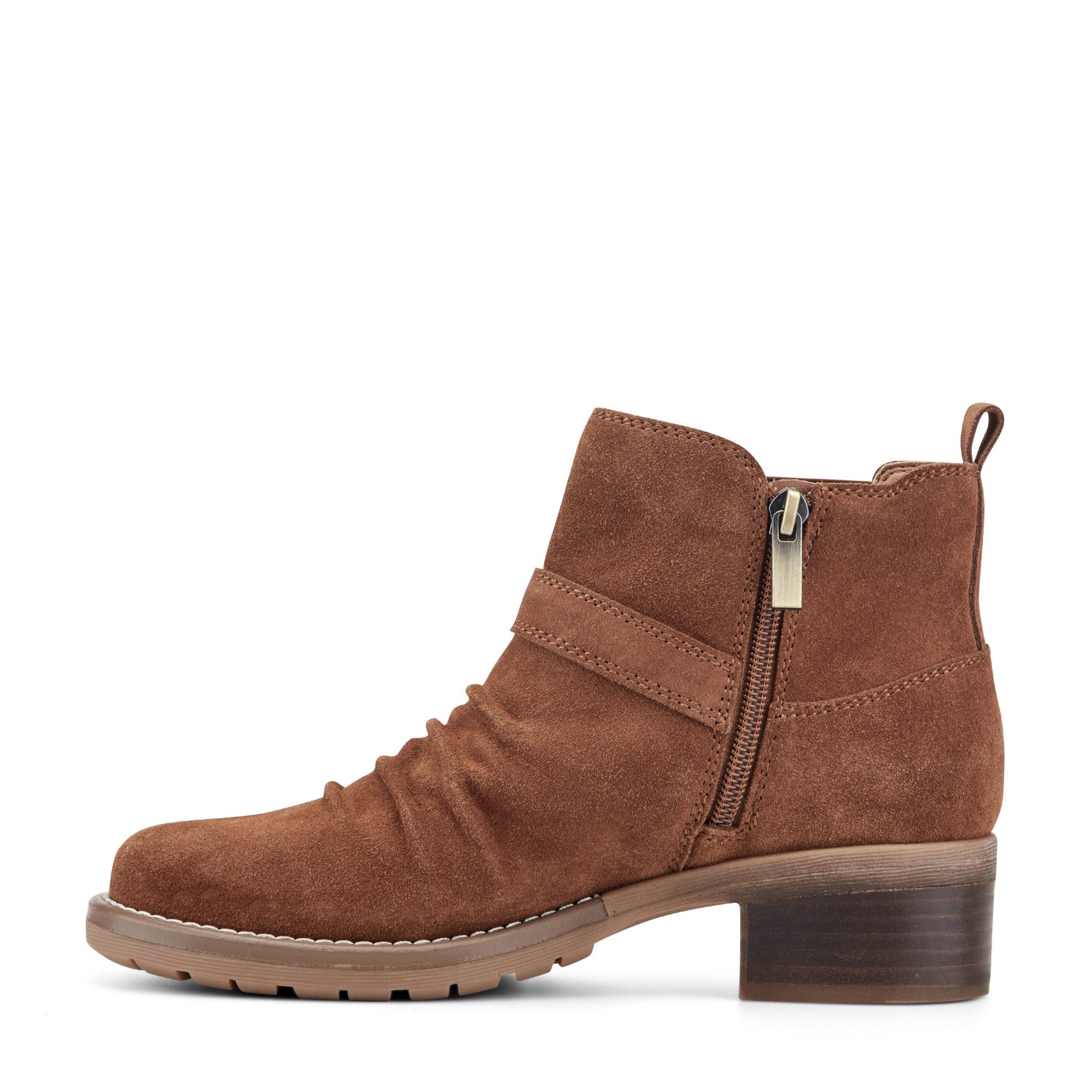 Zane Suede Ruched Booties