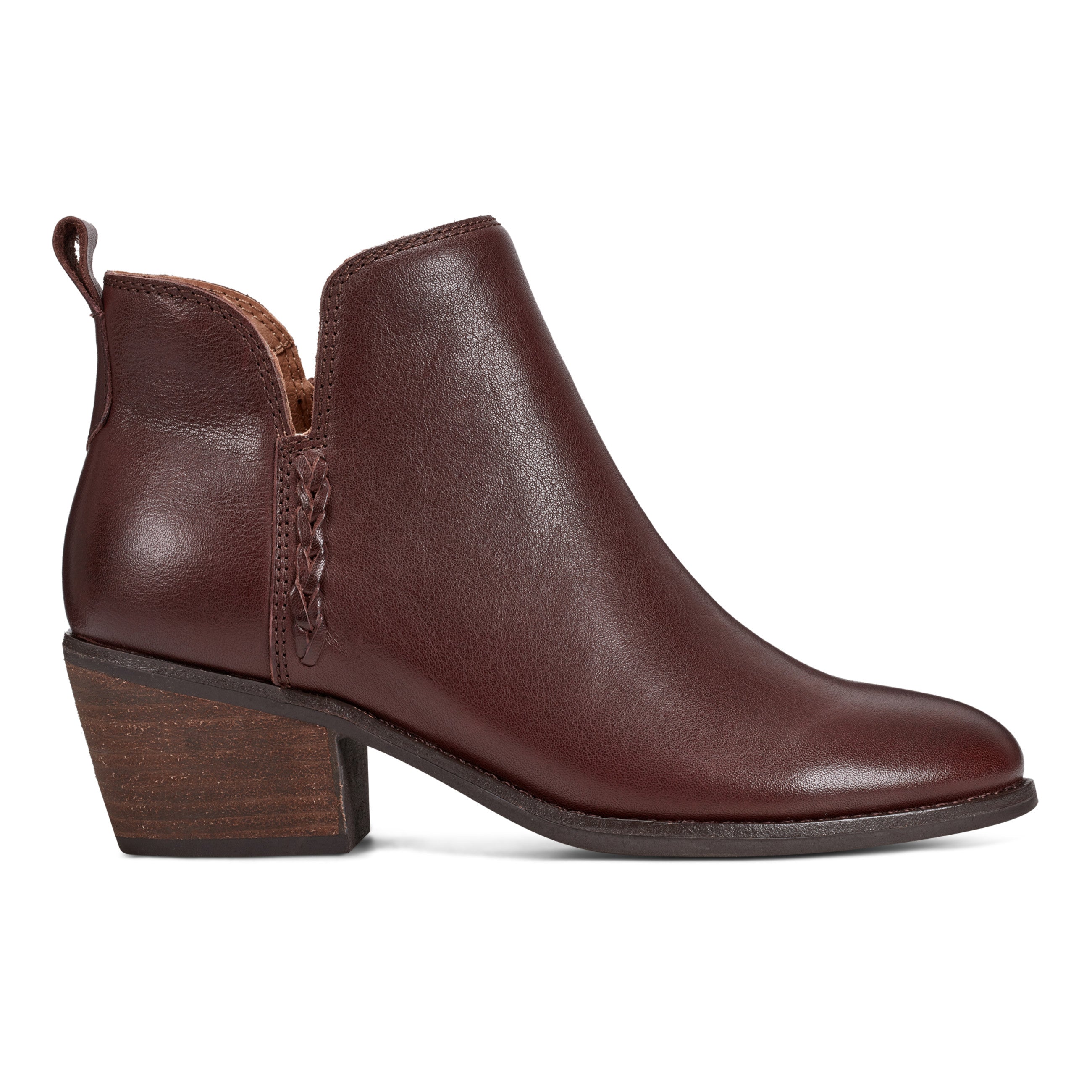 Marisole Block Heel Slip-on Casual Booties