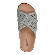 Flurry Round Toe Slip-on Flat Casual Sandals
