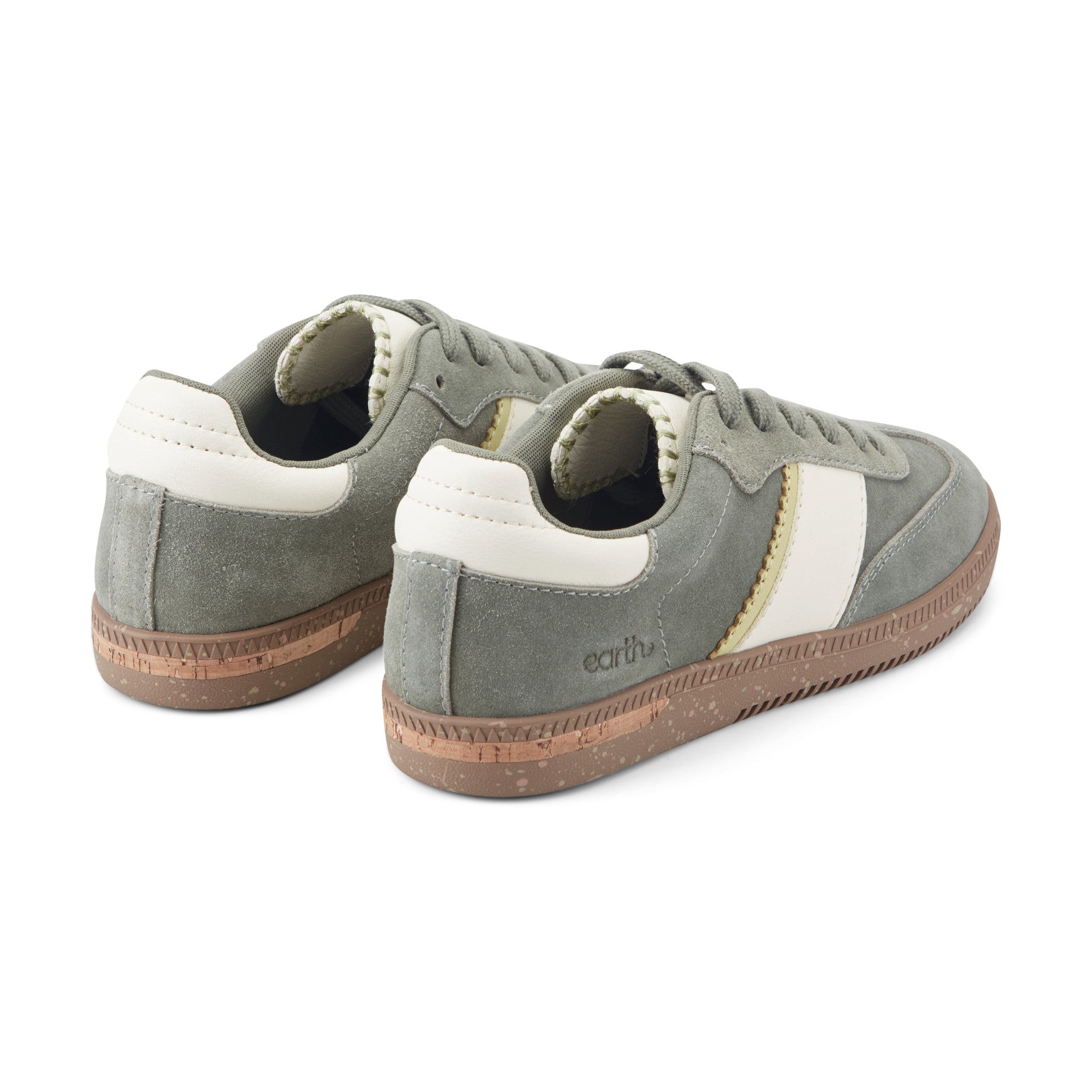 Women's Penny Lace-Up Sneakers - Green Suede | earth® shoes