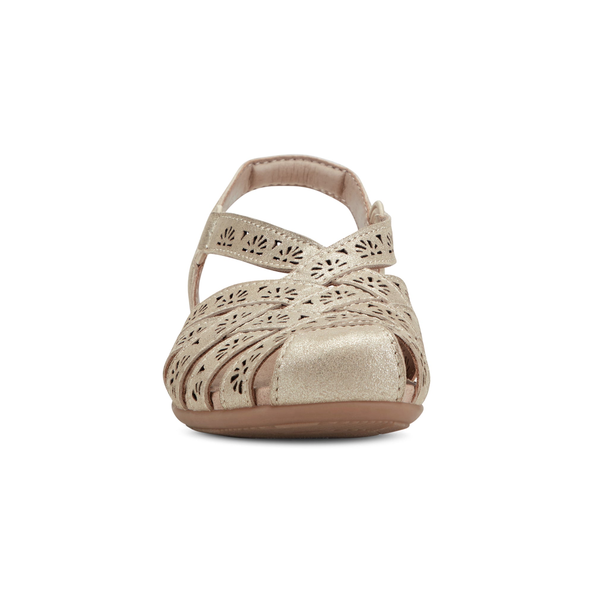 Briel Round Toe Casual Slingback Flat Sandals