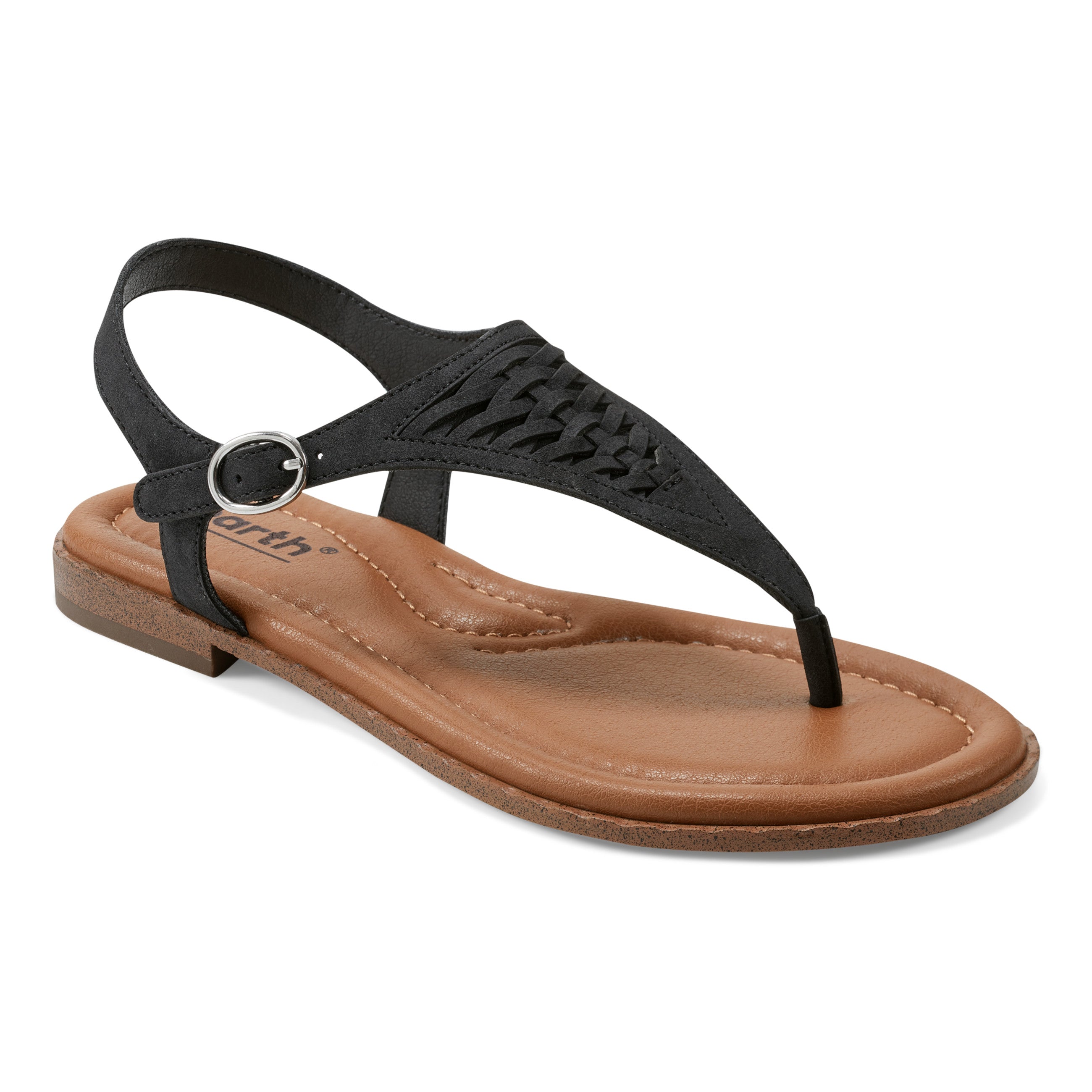 earth® Xanya Round Toe Woven Casual Flat Sandals – earth® shoes
